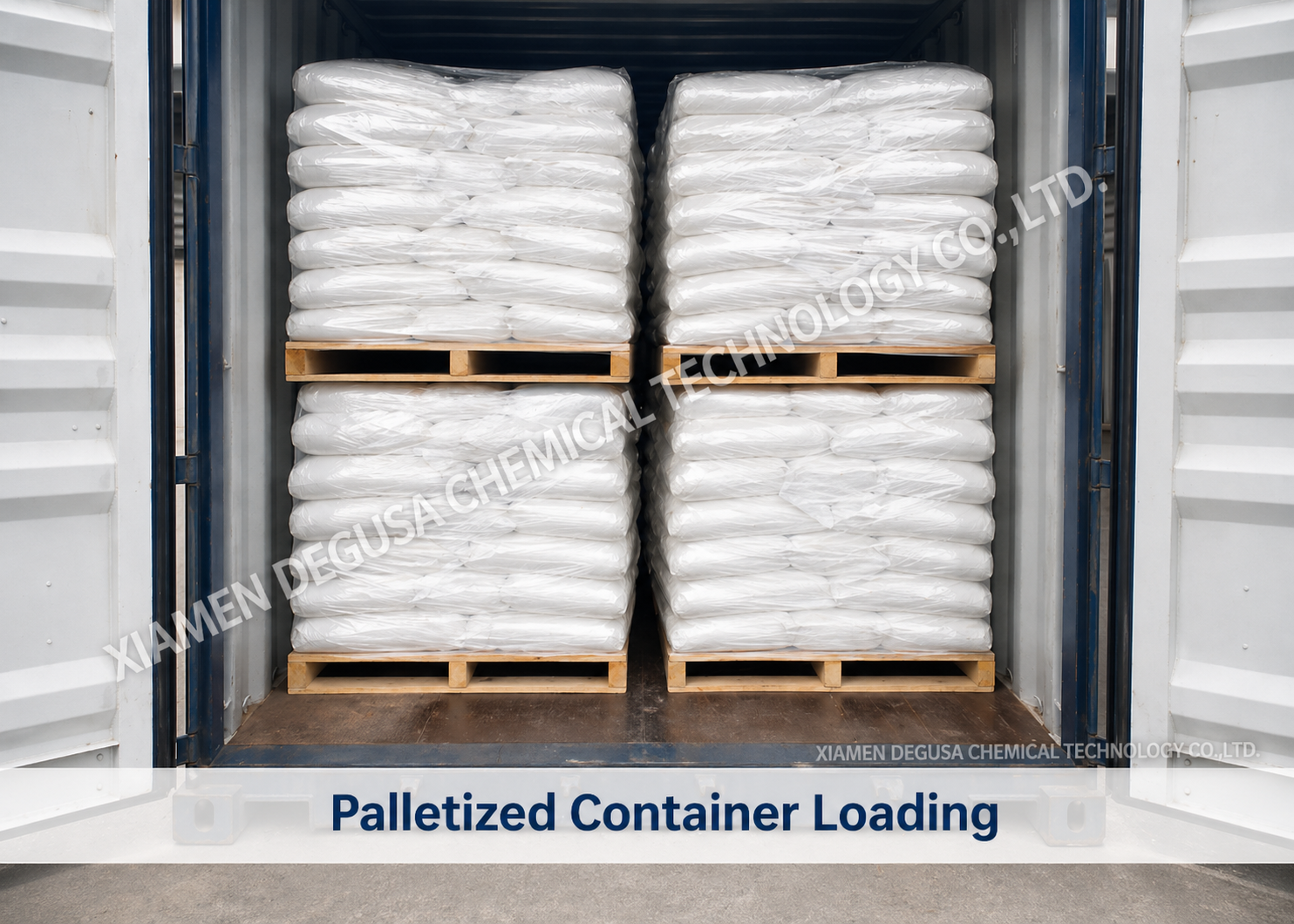 Sodium persulfate price factors including 25kg bags, jumbo bags and palletized loading
