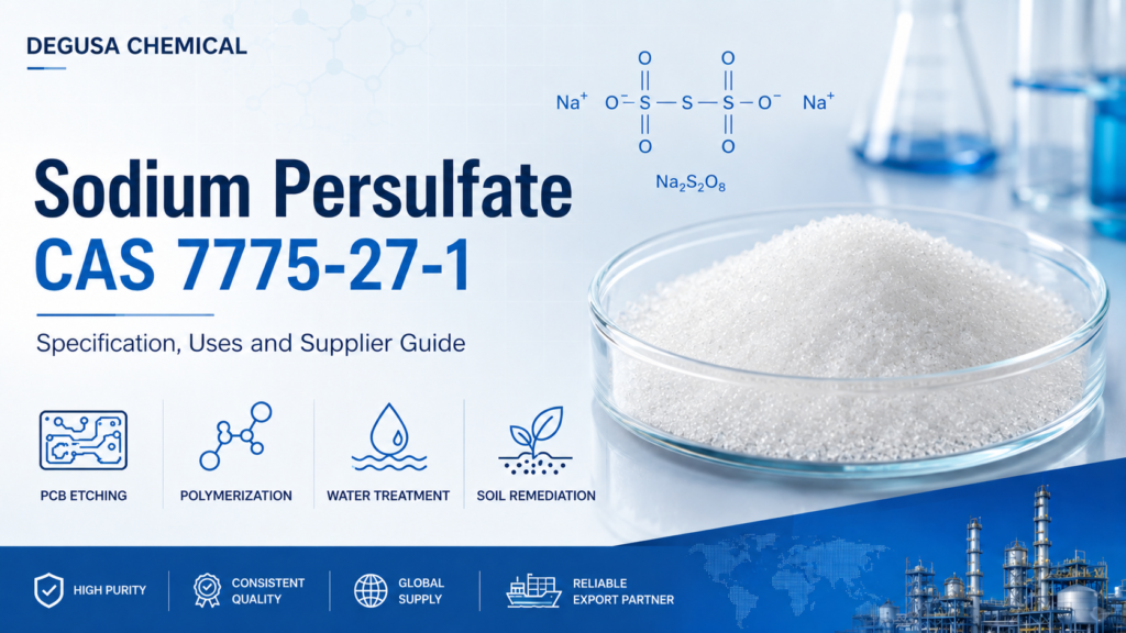 Sodium persulfate CAS 7775-27-1 white crystalline powder for industrial applications
